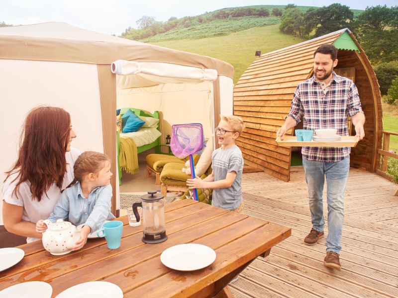 Camping vs. Glamping für Familien